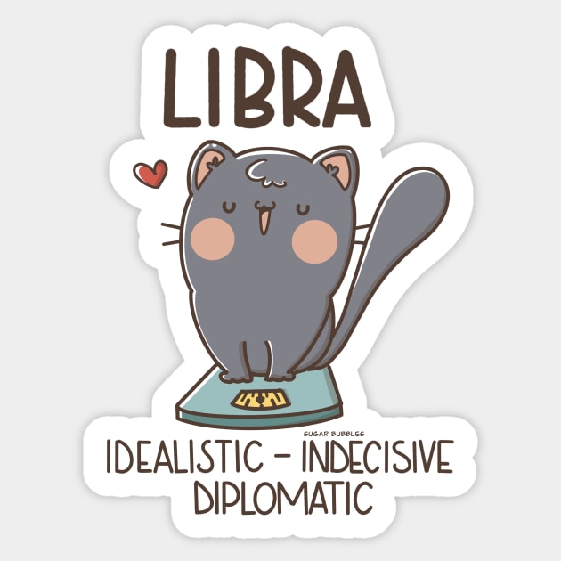 Libra Sticker by Sugar Bubbles 